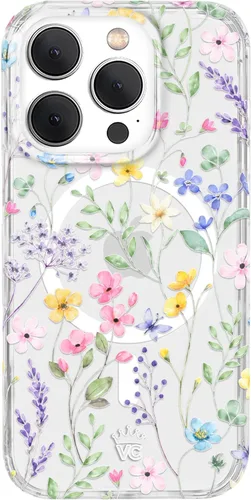 Miniatura 120 de VELVET CAVIAR Funda para iPhone 15 Pro, compatible con MagSafe, probada en caídas de 10 pies, estampado de leopardo y amatista púrpura