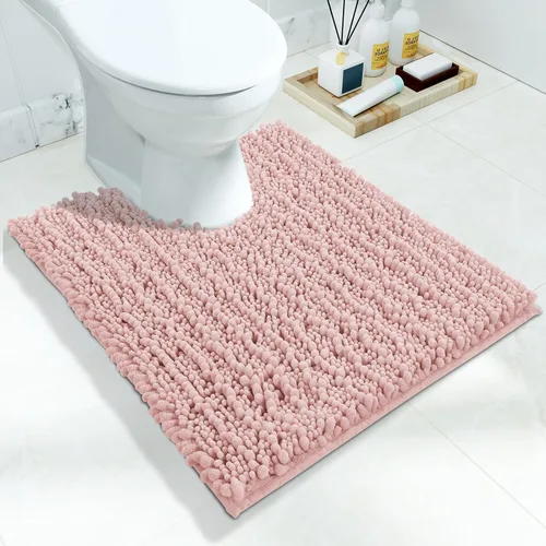 Miniatura 145 de Yimobra Alfombras de Baño Antideslizantes Lavables - Alfombra de Baño de Chenilla Ultra Suave Absorbente, Alfombra Peluda de Secado Rápido para Negro