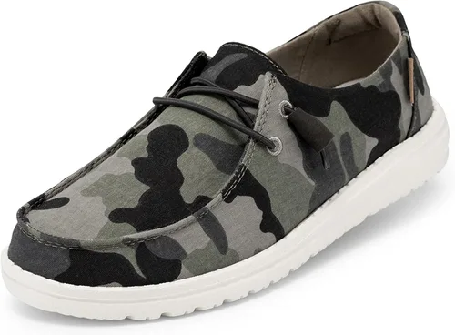 Hey Dude, Wendy - Mocasines con cordones para mujer, cómodos y ligeros, variedad de tallas y colores
