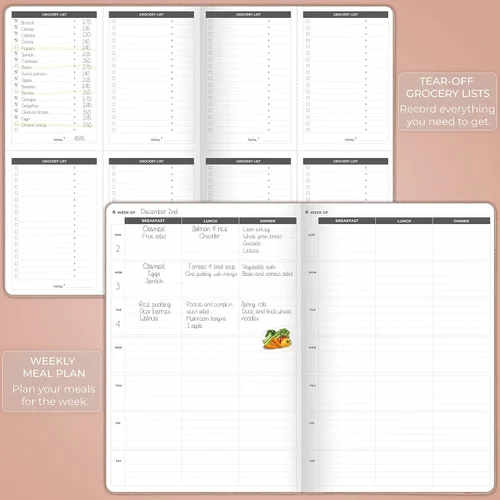 Miniatura 6 de Clever Fox Fitness Journal PRO - Agenda diaria de entrenamiento con planificador de comidas y rastreador de hábitos, libro de registro de ejercicios