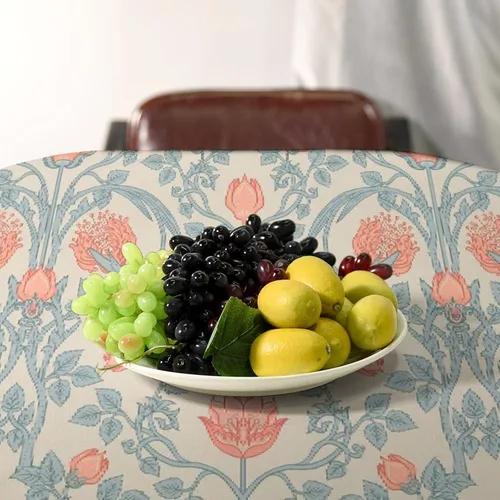 Miniatura 207 de Mantel Floral Retro de Pájaros, Diseño Original Bohemio William Morris Estampado Cubierta de Mesa para Hogar Picnic Fiesta Comedor Cocina William