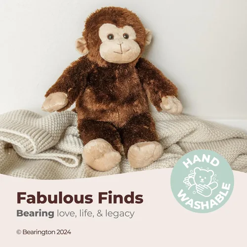 Miniatura 3 de Bearington Swings Mono de Peluche - 15" Juguetes de Mono de Peluche - Suaves y Lavables Monos de Peluche con Características Realistas para Bebés
