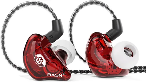 Miniatura 7 de BASN Bsinger BC100 - Auriculares con monitor de oído, ajuste universal, aislamiento de ruido, auriculares IEM para músicos, cantantes, audiófilos