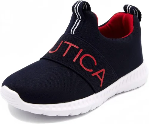 Nautica Tenis sin cordones para niños zapatos deportivos elegantes y cómodos para niños y niñas en tallas de niños pequeños y niños pequeños