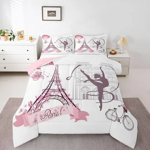 Miniatura 10 de Juego de edredón de San Valentín para parejas, juegos de ropa de cama rojo y blanco para niños, niñas, adolescentes, con texto en inglés "I Love