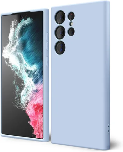 Miniatura 84 de oakxco Funda para teléfono Samsung Galaxy S21 Ultra con agarre de silicona líquida, bonita funda delgada y delgada de goma suave de TPU lisa