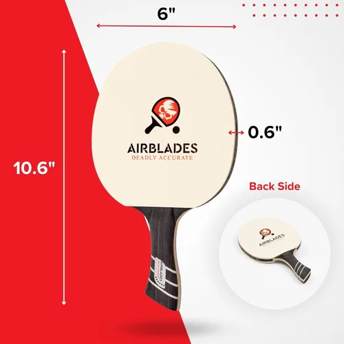 Miniatura 3 de Pala profesional de ping pong con estuche rígido de transporte Raqueta de tenis de mesa profesional Pala de tenis de mesa con mango ergonómico