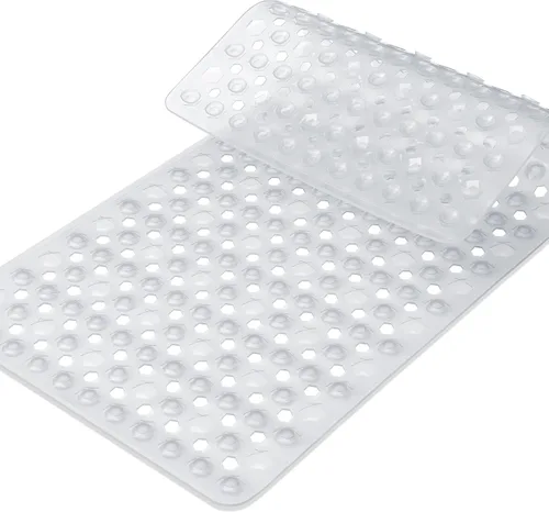 Miniatura 12 de Yimobra Tapete Cuadrado Antideslizante para Piso de Ducha, 21"x21" Tapete para Bañera Lavable a Máquina, Suave para los Pies, Tapete de Baño
