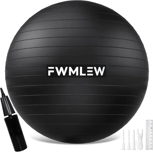 Pelota de ejercicio extragruesa para yoga, 5 tamaños, antiestallido, resistente, pelota de estabilidad para gimnasio, para fitness, entrenamiento