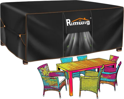 Miniatura 14 de Fundas extragrandes impermeables para juego de muebles de patio, liquidación de fundas para muebles de exterior, fundas para juego de sofá