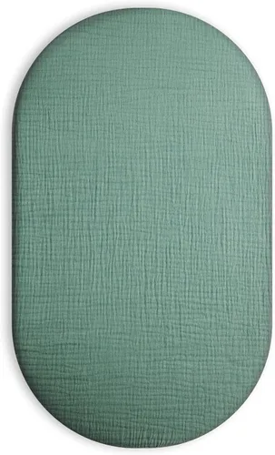 Miniatura 33 de Sábana de moisés para bebé niño y niña, sábanas ajustadas para colchón rectangular, ovalado, de forma de reloj de arena, sábanas de cesta de Blanco