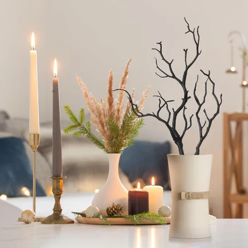 Miniatura 6 de MAGICLULU Ramas decorativas para árboles, 4 piezas, de plástico, artificial, para plantas secas, ramas secas, ramas decorativas, ramas, ramas