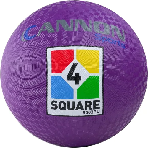Cannon Sports 4 bolas cuadradas para niños de 8.5 pulgadas, para kickball, balonmano y balón de dodgeball Púrpura