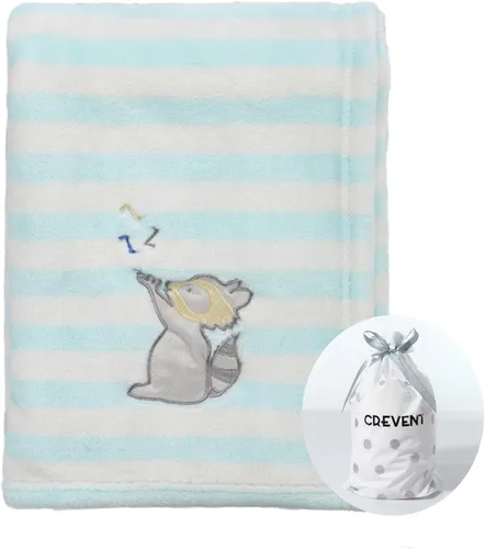 Miniatura 28 de CREVENT Manta de Felpa Sedosa y Linda para Bebé Niñas & Niños, Recién Nacidos, Bebés, Cuna, Cochecito, Silla de Paseo, Regalo Adecuado para Todas