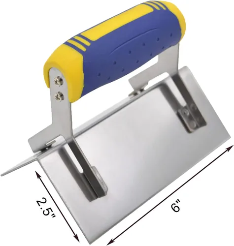 Miniatura 2 de Herramienta de esquina para paneles de yeso, bordeadora de hormigón, paleta de esquina externa de 6 x 2.5 pulgadas, herramienta profesional de acero