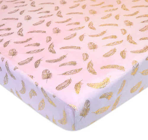 Miniatura 9 de TL Care Heavenly Soft - Sábana bajera ajustable de felpilla para cuna de 24 x 38 pulgadas, cálida y acogedora, color azul, para niños y niñas, se