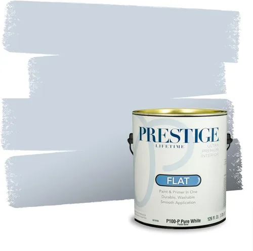 Miniatura 915 de Pintura Exterior + imprimación PRESTIGE, todo-en-uno, 1 galón, acabado mate, color comparable al Valspar* Royal Gray* VS151-Gris real