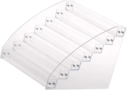 Miniatura 8 de Organizador de esmalte de uñas, bandeja de acrílico transparente para botellas de esmalte de uñas, soporte de mesa, soporte de almacenamiento