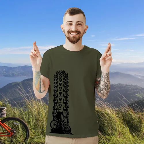Miniatura 6 de Camisetas de ciclismo de montaña para hombre, camisetas de MTB para ciclistas de montaña, camisetas de ciclismo de pista de neumáticos