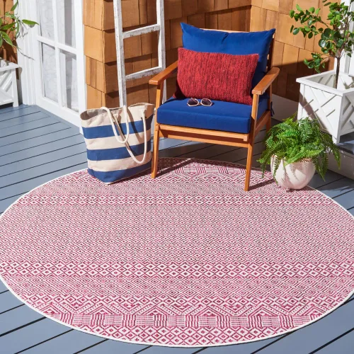 Miniatura 66 de SAFAVIEH Alfombra lavable al aire libre, colección Courtyard - 2'3" x 5', gris y negro, no desprende pelusa y fácil limpieza, ideal para patio