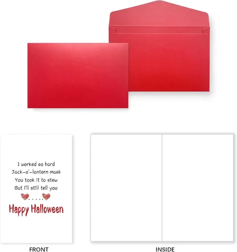 Miniatura 6 de Tarjeta de felicitación divertida, tarjeta de amor travieso para padres, tarjeta de Halloween humorística para novio, novia, pareja, grito