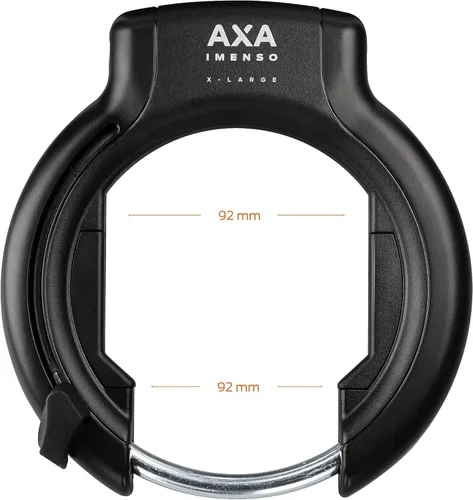 Miniatura 3 de AXA Imenso XL Candado de Anillo Retráctil para Bicicleta, Candado de Marco Antirrobo de Alta Resistencia para Bicicletas, Apertura Extra Grande