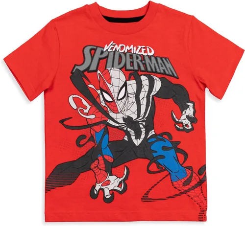 Miniatura 2 de Marvel Paquete de 3 camisetas de Spider-Man de los Vengadores X-Men para niños pequeños y grandes