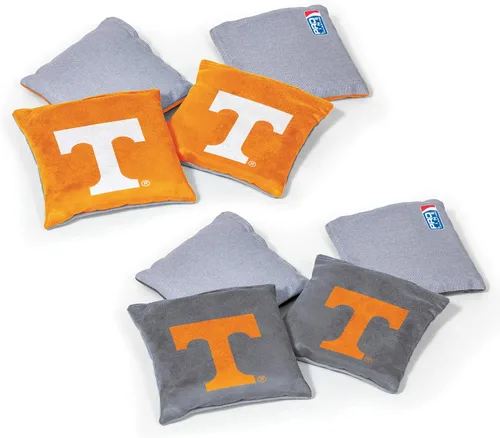 Miniatura 9 de Wild Sports - Puf de doble cara NCAA College de 8 unidades, bolsas de lanzamiento prémium para juego de cornhole, ideal para portones traseros