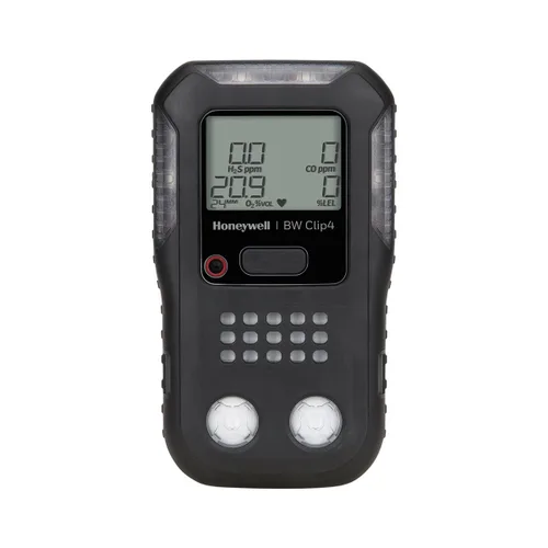Miniatura 3 de BW Technologies BWC4-Y-N Clip4, 4-gas (Combustible, O2, LEL, H2S, CO) - Detector de 2 años, mezcla de Lexan, TPE y plástico, amarillo, 4.7" X 2.7" X