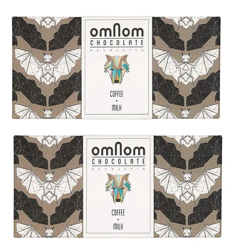 Miniatura 9 de OmNom Café + Leche Chocolate islandés de grano a barra de OMNOM CHOCOLATE REYKJAVIK Paquete de caja Barra de 10 x 2.12 oz