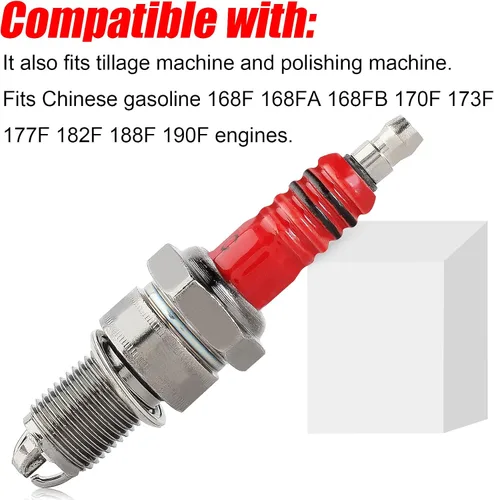 Miniatura 7 de Bujía de 3 electrodos F7TC para generador GX120 GX160 GX200 GX240 GX270 GX340 GX390 cortacésped tractor rotulador motosierra bomba de agua Go Kart