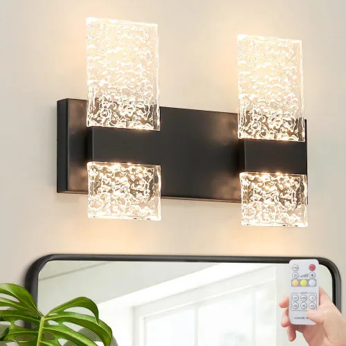 Miniatura 8 de Lámpara de tocador de baño moderna de cromo de 4 luces, elegantes accesorios de iluminación de baño de LED de cromo sobre espejo, accesorios