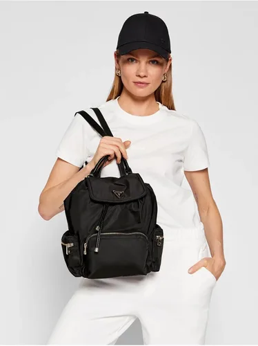 Miniatura 2 de GUESS Mochila Eco Gemma para mujer, solapa con cordón, Negro -, Tamaño único