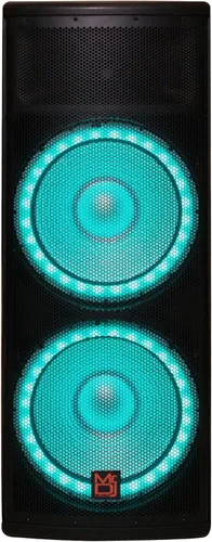 Miniatura 3 de MR DJ PRO215LED Profesional Dual 2x15 5500W PA DJ Altavoz alimentado por Bluetooth