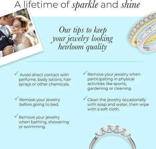 Miniatura 5 de Lab Grown Diamond Wedding Bands for Women 10K Yellow, White and Rose Gold Certified 110-12 Carat Milgrain Diamond Anniversary Bands, Promise Rings