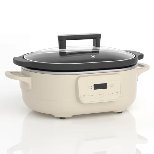 Miniatura 9 de MAGNIFIQUE Olla de Cocción Lenta Programable de 6 Cuartos con Recipiente Antiadherente Saludable Extraíble - Pequeño Electrodoméstico de Cocina