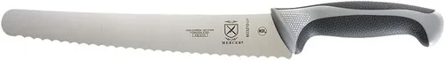 Miniatura 34 de Mercer Culinary - M23210WBH Mercer Culinary Millennia - Cuchillo para pan con borde ondulado de 10 pulgadas de ancho, color blanco