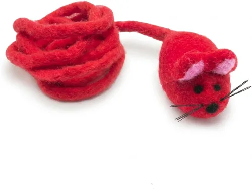 Miniatura 31 de Glaciart One Mini juguete de fieltro para gatos, tamaño de gatito y gato pequeño, juguete de lana natural, juguete interactivo suave y mullido