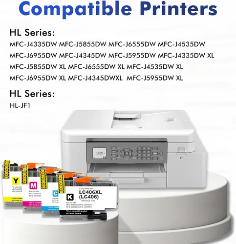 Miniatura 2 de LC406 LC406XL Cartuchos de tinta para impresora Brother 406XL LC 406 XL para MFC-J4335DW MFC-J5855DW MFC-J6555DW MFC-J4535DW MFC-J6955DW MFC-J4345DW