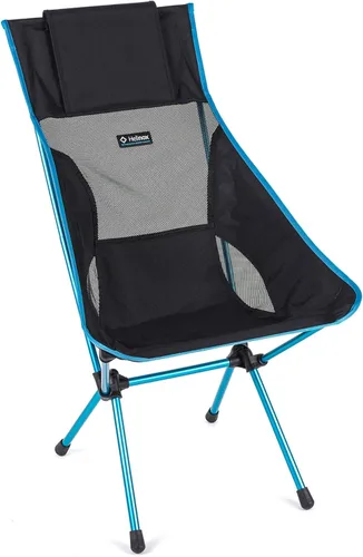 Helinox Silla Sunset Silla de Campamento Ligera de Respaldo Alto Plegable Color Negro, 3.4 Libras Sillas de Exterior, Silla de Picnic, Silla de