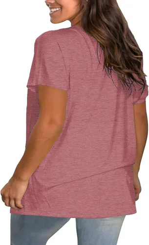 Miniatura 4 de Camisetas de manga corta para mujer con estampado de mamá de talla grande