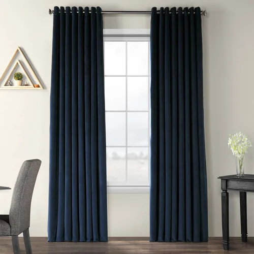 Miniatura 12 de HPD Half Price Drapes Cortinas opacas de terciopelo extra anchas con ojales, 120 pulgadas de largo, bloqueo de calor y luz completa, para dormitorio