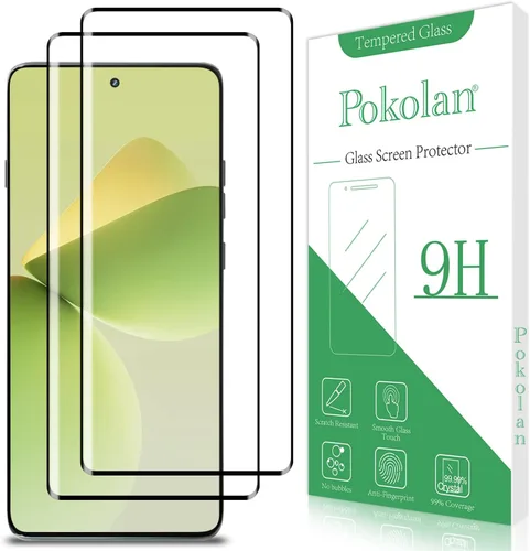 Miniatura 22 de Pokolan Paquete de 3 protectores de pantalla de privacidad para Motorola Moto G Power 5G 2025, película de vidrio templado privado anti espía