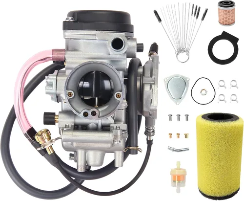 Miniatura 8 de Carburador Compatible con Yamaha 2000-2006 Kodiak 400 YFM400 & Big Bear 400 & Bruin 350, 2007-2012 Grizzly 350 Grizzly 450, 2006-2009 Wolverine 350
