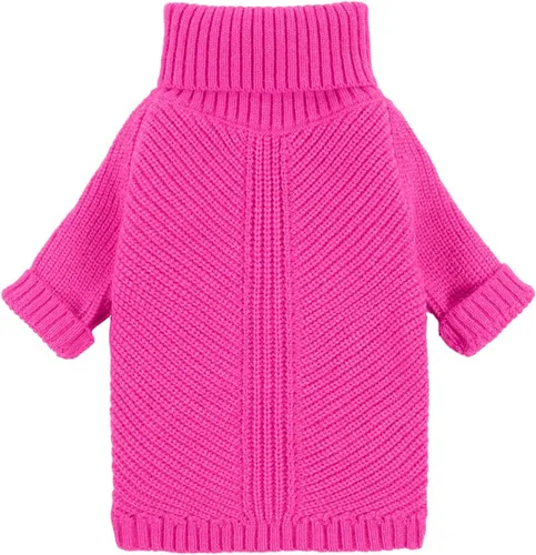 Miniatura 10 de Fitwarm - Suéter de cuello alto para perro, abrigo térmico de punto para mascotas, ropa de invierno para perros pequeños, ropa de gato, gris Gris