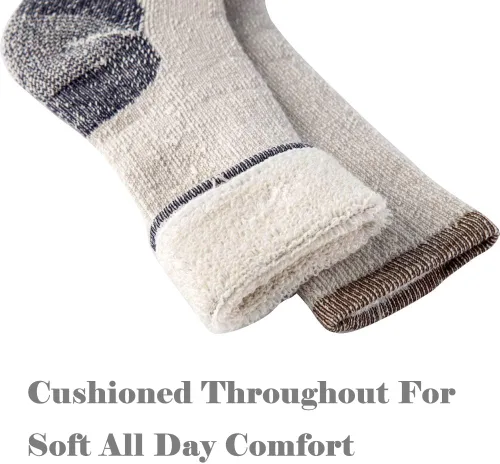 Miniatura 3 de Calcetines de lana merina para hombre, calcetines deportivos cálidos para hombre, adecuados para senderismo, senderismo, campamento..