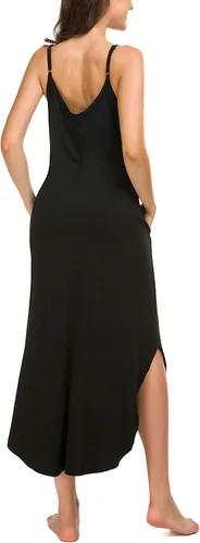 Miniatura 2 de AVIIER Camisones largos para mujer, sin mangas, vestido de noche de algodón, vestidos de camiseta..