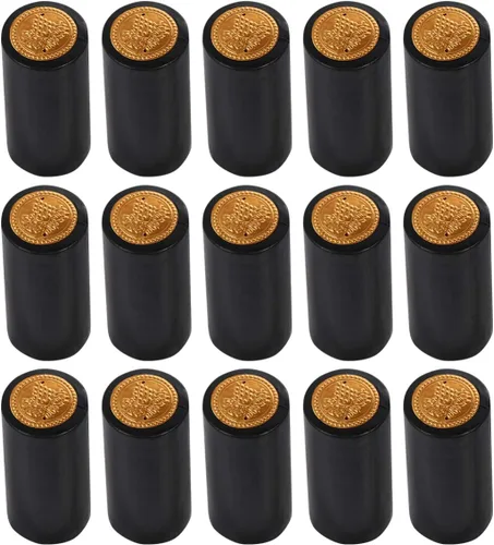 Miniatura 5 de TOYANDONA Paquete de 100 películas termocontraíbles para botellas de vino, envolturas de sello de PVC negro con pestaña de extracción