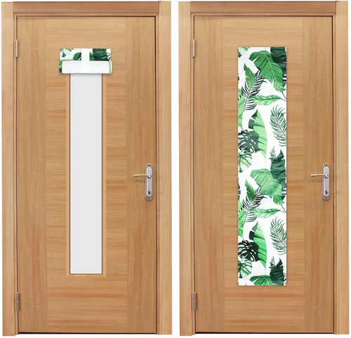 Miniatura 9 de YLOLUL 2 piezas de cortinas opacas para puertas de aula, cortinas opacas para puertas de cristal, oscurecimiento de puertas para decoración