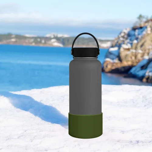 Miniatura 6 de WUQID Protective Silicone Boot Sleeve for 12oz-40oz Hydro Sport Flask/Stanle Water Bottles Tumbler Anti-Slip Bottom Sleeve Cover for All Water